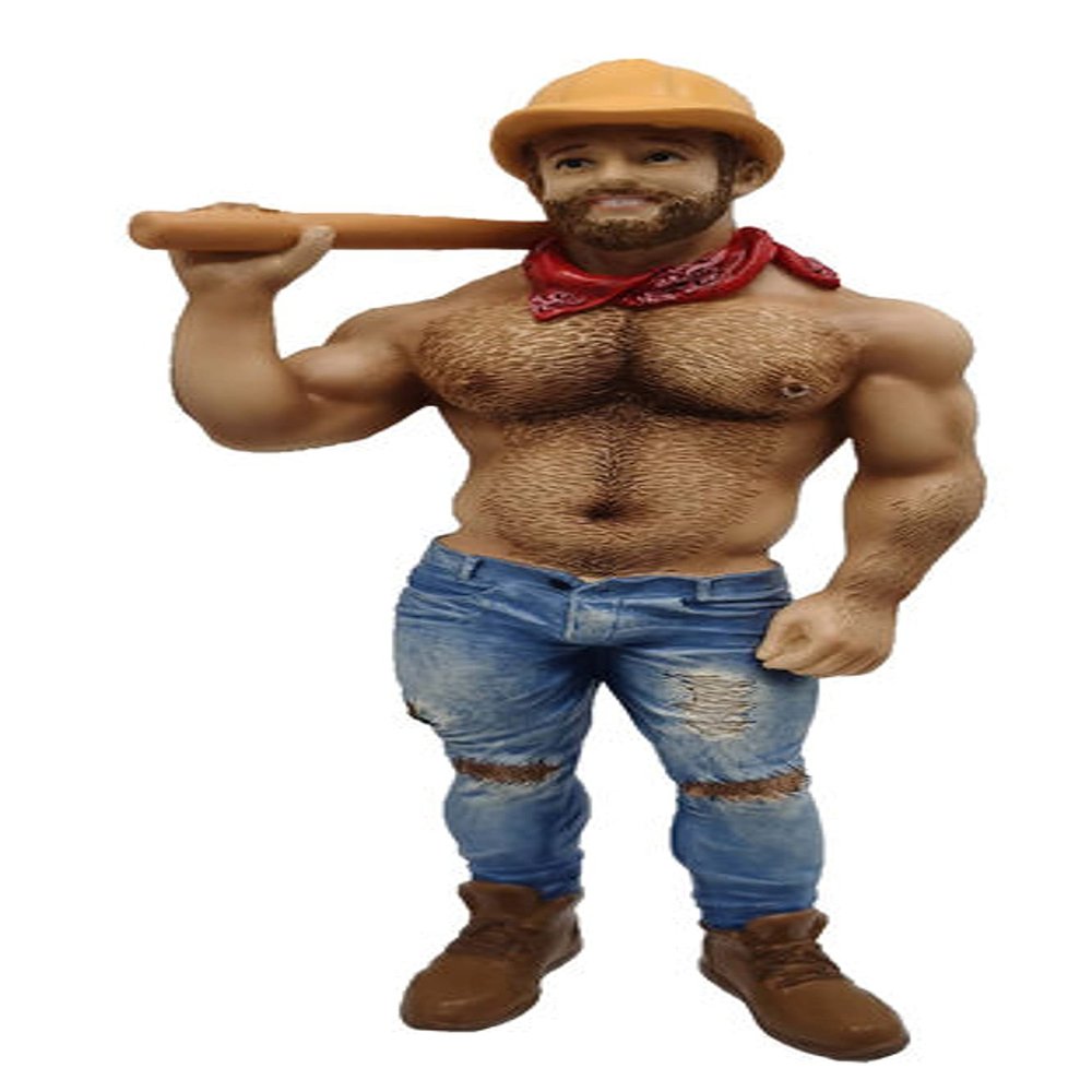 December Diamonds 55-55328 Poke The Bear Series, Construction Bear, Resin Ornament