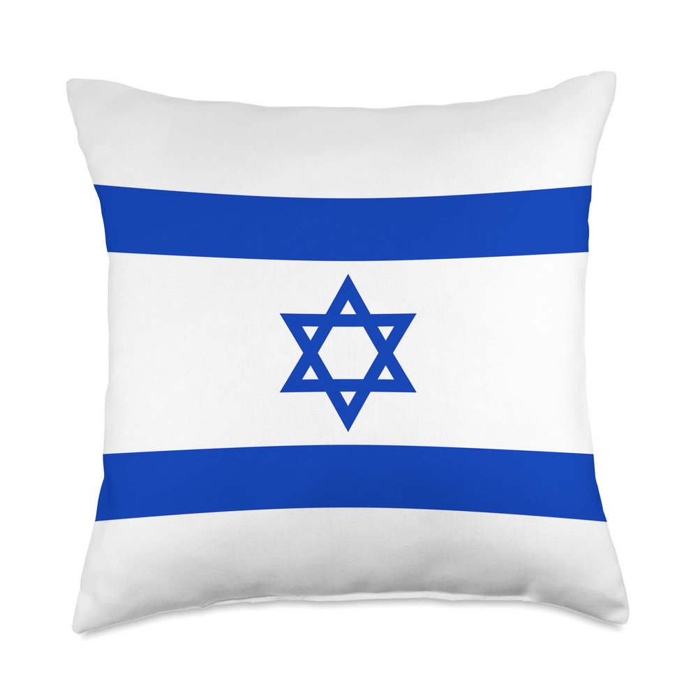 Star of david Israel blue jewish gift Pillow Throw Pillow