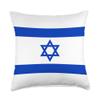 Star of david Israel blue jewish gift Pillow Throw Pillow view 1