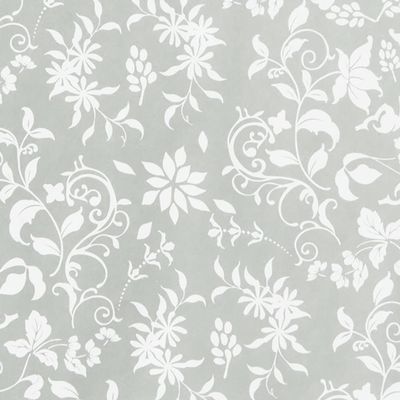 Heads ELF-1WZ Wrapping Paper, Made in Japan, 41.3 x 29.5 inches (105 x 75 cm), Gray, 50 Sheets, Full Paper, Elegant Flower