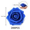 200 pcs Foam Rose Heads Stemless Artificial Rose Flowers Dark Blue Fake Roses Flower Bulk for DIY Wedding Rose Wall Kissing Balls Bridal Shower Centerpieces Arrangements Party Tables Deco(Dark Blue ) view 2