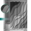 BestLives Fabric Gray Shower Curtains Modern Geometric Bath Curtain Abstract Beach Waterproof Bathroom Curtain Decorative Bathtub Accessories 48x72inch view 3