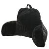 Aimuan Reading Pillow Bed Rest Pillow with Arms Rabbit Fur Cushion for Adults Teens Incline Rest Sitting up & Sleeping Snoring Pillow with Pregnancy Lumbar Back Support (Standard, Black) view 1