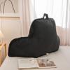Aimuan Reading Pillow Bed Rest Pillow with Arms Rabbit Fur Cushion for Adults Teens Incline Rest Sitting up & Sleeping Snoring Pillow with Pregnancy Lumbar Back Support (Standard, Black) view 2