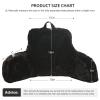 Aimuan Reading Pillow Bed Rest Pillow with Arms Rabbit Fur Cushion for Adults Teens Incline Rest Sitting up & Sleeping Snoring Pillow with Pregnancy Lumbar Back Support (Standard, Black) view 3