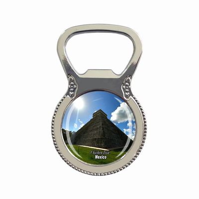 Chichen Itza Mexico Fridge Magnet Bottle Opener Tourist Souvenir Gift Collection Refrigerator Magnetic Sticker