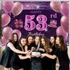 53rd Birthday Decorations for Girls Happy Birthday Banner Pink Decorations for A Party Birthday Backdrop for Women view 3