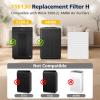 116130 Replacement Filter H Compatible with Winix 5500-2/ AM80 Air Purifi-ers, HEPA Filter for Dust Pollen Hair Pet Dander Smoke, 2 Pack(White) view 2