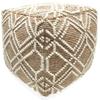 LOOMINAIRE Handmade ADDO Wool, Cotton Natural Fiber Easy Maintenance Pouf/Footstool for Living Room Bed Room Family Room (Tan) view 3