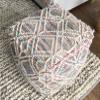 LOOMINAIRE Handmade ADDO Wool, Cotton Natural Fiber Easy Maintenance Pouf/Footstool for Living Room Bed Room Family Room (Multi) view 2