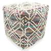 LOOMINAIRE Handmade ADDO Wool, Cotton Natural Fiber Easy Maintenance Pouf/Footstool for Living Room Bed Room Family Room (Multi) view 3