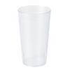 Bev Tek 12 Ounce Plastic Drinking Glasses, 12 Reusable Plastic Cocktail Cups - Shatterproof, Clear Plastic Tumbler Glasses, Dishwashable, Stackable - Restaurantware view 2