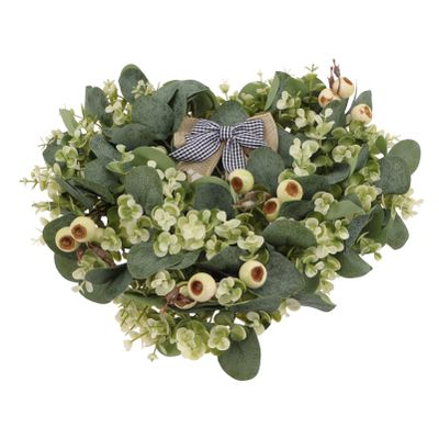 Artificial Garland Festival Wreath Decor Door Wreath Creative Wreath Pendant Realistic Eucalyptus Pendant Home Wreath Realistic Eucalyptus Wreath Wedding Wreath Decorative Wreath
