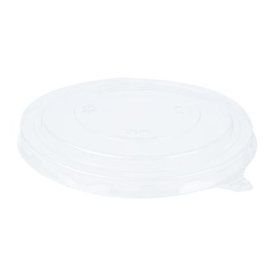 Restaurantware LIDS ONLY: Foil Lux Lids For 17- 25- & 33-OZ Take Out Containers 200 Lift Tab Lids For Food Containers - Disposable Clear Plastic Food Container Lids Containers Sold Separately