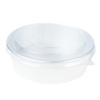 Restaurantware LIDS ONLY: Foil Lux Lids For 17- 25- & 33-OZ Take Out Containers 200 Lift Tab Lids For Food Containers - Disposable Clear Plastic Food Container Lids Containers Sold Separately view 2