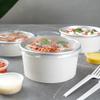 Restaurantware LIDS ONLY: Foil Lux Lids For 17- 25- & 33-OZ Take Out Containers 200 Lift Tab Lids For Food Containers - Disposable Clear Plastic Food Container Lids Containers Sold Separately view 3