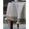 HNHYNSY Round Tablecloth Simple Style Home Large Round Hotel Tablecloth Fabric Light Luxury Style Table Mat for Dining Table Kitchen Dining (Color : A, Size : 55x55 inch) view 3