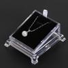 JF-XUAN Display Case Storage Organiser Rack Hanging Jewelry Organizer Box Acrylic Transparent Necklace Display Shelf Jewelry Holder Window Display Stand view 1