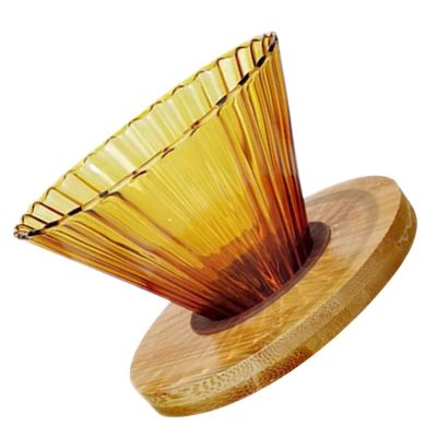 1 Set Coffee Pot Funnel Pour-over Coffee Cone Making Tool Pour-over Filter Making Accessory Household Dripper Delicate Dripper Supply