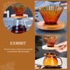 1 Set Coffee Pot Funnel Pour-over Coffee Cone Making Tool Pour-over Filter Making Accessory Household Dripper Delicate Dripper Supply view 2