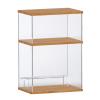 XUEHONG001 Display Clear Case, Protection Showcase, Clear Acrylic Stand Cube, 10mm Stackable Base, Figures Collectibles Perfumes Dustproof Storage Countertop Box, Organizer view 1