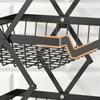 Beaugreen Metal Storage Baskets on Wheels Foldable Vegetables Fruits Baskets Cart Kitchen Storage Cart for Snack,Pantry,Living Room,Bedroom(4 Tiers) view 3
