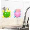 2pcs wall Toothbrush Rack Suction Cup Toothbrush Stand Toothbrush Storage Hanger Suction Cup Toothbrush Rack Kids Kid Toothbrush Toothpaste Holder Sucker Child Organizer view 4