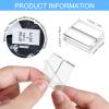 Yalikop Acrylic Place Card Holders 1.2 Inch Name Card Holder Stands Clear Table Number Stands Wedding Sign Holders Display Stand for Table Wedding Photos Office Menu Meeting(100 Pieces) view 3