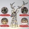 Roylvan Christmas Tree Topper with 8 Lighting Modes, Reindeer Tree Topper Light with 30 LEDs USB Powered Xmas Treetop Warm Light Tree Decoration Indoor Outdoor Home Decor, 3.3FT Cable view 4