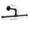 DONGYUE Clothes Hanger, 19 Inch Industrial Pipe Wall Mount Garment Rack, Space Saving Heavy Duty Clothes Hanger, Removable Clothes Hanger, Versatile Rod for Closet Storage -2 Colors (Color : Bronze) view 2