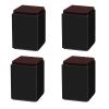 LUOFDCLDDD Furniture Legs4Pcs Carbon Steel Heightenedniture Legs,Sofas/Tables/Chairs and Otherniture Support Cushions,Square Sofa Legs,With Self-Adhesive Surfaces & Floor Protectors Included/Black/4* view 1