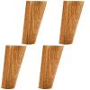 LUOFDCLDDD Furniture Legs4Pcs Heightniture Legs Tapered Wooden Sofa Legs Reliable Natural Solid Wood Cabinets Feets with Mounting Plate, Screws, Anti-Slip Mats for Sofa Table Chair Tea Cabinet Angle/ view 1
