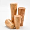 LUOFDCLDDD Furniture Legs4Pcs Heightniture Legs Tapered Wooden Sofa Legs Reliable Natural Solid Wood Cabinets Feets with Mounting Plate, Screws, Anti-Slip Mats for Sofa Table Chair Tea Cabinet Angle/ view 2