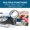 Commercial Care Clothing Steam Iron, 1800 Watts Steamer for Clothes, Ceramic Coated Soleplate, Vertical Steaming, Self-Cleaning Portable Iron, 10.8-Ounce Water Tank Capacity, CCSI1000, Black view 3