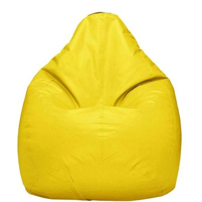 Bean Bag Cover Recliner Bean Bag Cover Organizing Storage Water Resistant Furniture for Kids and Adults Color Yellow Size XXXL ( 46 X 28 ) Inches