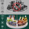 JEISSLIA Lazy Susan Cabinet Organizer Bins for 26"/ 28"/ 32" Diameter Corner Organizer, Plastic Cabinet Storage Bin, 1/8 Wedge - Food Safe, BPA Free, with Non-Slip Pads (for 28" Diameter, 6 Pack) view 3