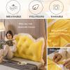 ZZYK Headboard Pillow Full King Queen Twin,Large Reading Pillow Bolster Backrest Pillow Wedge Positioning Support Pillow for Sofa Bed Lumbar Pillow with Removable Cover,Yellow1,70/180cm view 2