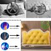 ZZYK Headboard Pillow Full King Queen Twin,Large Reading Pillow Bolster Backrest Pillow Wedge Positioning Support Pillow for Sofa Bed Lumbar Pillow with Removable Cover,Yellow1,70/180cm view 3