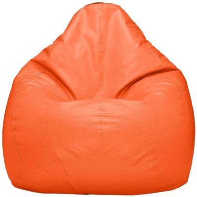 Bean Bag Cover Recliner Bean Bag Cover Organizing Storage Water Resistant Furniture for Kids and Adults Color Orange Size XXL (42 x 24) Inches