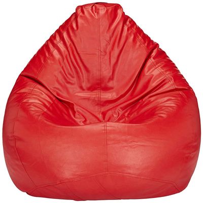 Bean Bag Cover Recliner Bean Bag Cover Organizing Storage Water Resistant Furniture for Kids and Adults Color Red Size XXL (42 x 24) Inches