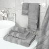 American Soft Linen Salem Turkish Bath Towel Set, 100% Cotton 600 GSM 6 Piece Towels for Bathroom, 2 Bath Towels 2 Hand Towels 2 Washcloths, Light Grey view 2