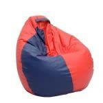 Bean Bag Cover Recliner Bean Bag Cover Organizing Storage Water Resistant Furniture for Kids and Adults Color Red & Blue Size XXL (42 x 24) Inches