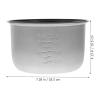 HANABASS Inner Pot Replacement for Rice Cooker, Non- Stick Inner Cooking Pot, Liner Container Replacement Accessories for 2L Rice Cooker view 4