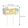 TOYANDONA 6pcs Easter Cake Decorations Dessert Toppers for Easter Day Fun Party Cake Decor Great Photography Props for Memorable Celebrations view 2