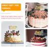 TOYANDONA 6pcs Easter Cake Decorations Dessert Toppers for Easter Day Fun Party Cake Decor Great Photography Props for Memorable Celebrations view 3
