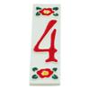 Number 4 in Red Design made in Poland view 2