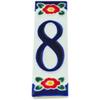 Number 8 in Blue Design made in Poland view 2