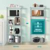 BNSPLY 5 Tier Wire Shelving Unit, Adjustable Wire Rack Shelving, Changeable Metal Wire Storage Shelves for Kitchen, Laundry, Bathroom, Balcony, Pantry (11.4" D x 21.3" W x 59" H, Silver) view 2
