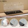 LASOA Acrylic Display Case  Display Box for Collectibles, Figures, Memorabilia, Clear Showcase with Black Base, Self-Assembly Display Container, 17.7x8x8inch view 4
