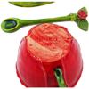 Polmedia Polish Pottery Cup with Saucer and Spoon - Red Pattern Made in Poland view 4